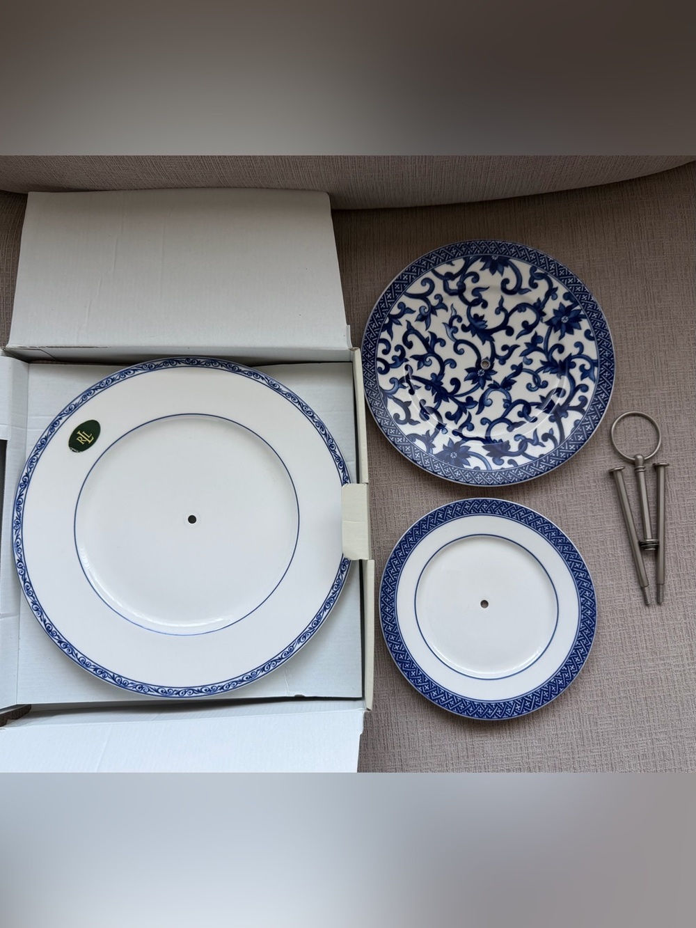 NWT Ralph Lauren Blue & White